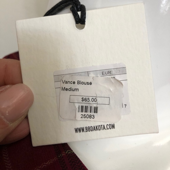 Jack by BB Dakota SheerTartan Plaid Blouse - Picture 7 of 7